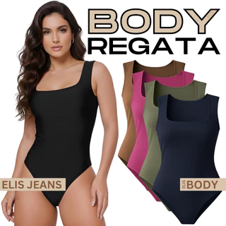 Body Regata Feminino Decote Quadrado Alça Larga Com Forro Suplex em Oferta na Shopee