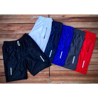 Kit com 6 Shorts Dry-fit Chimpa Masculinas Black Friday com Ziper nos Bolsos