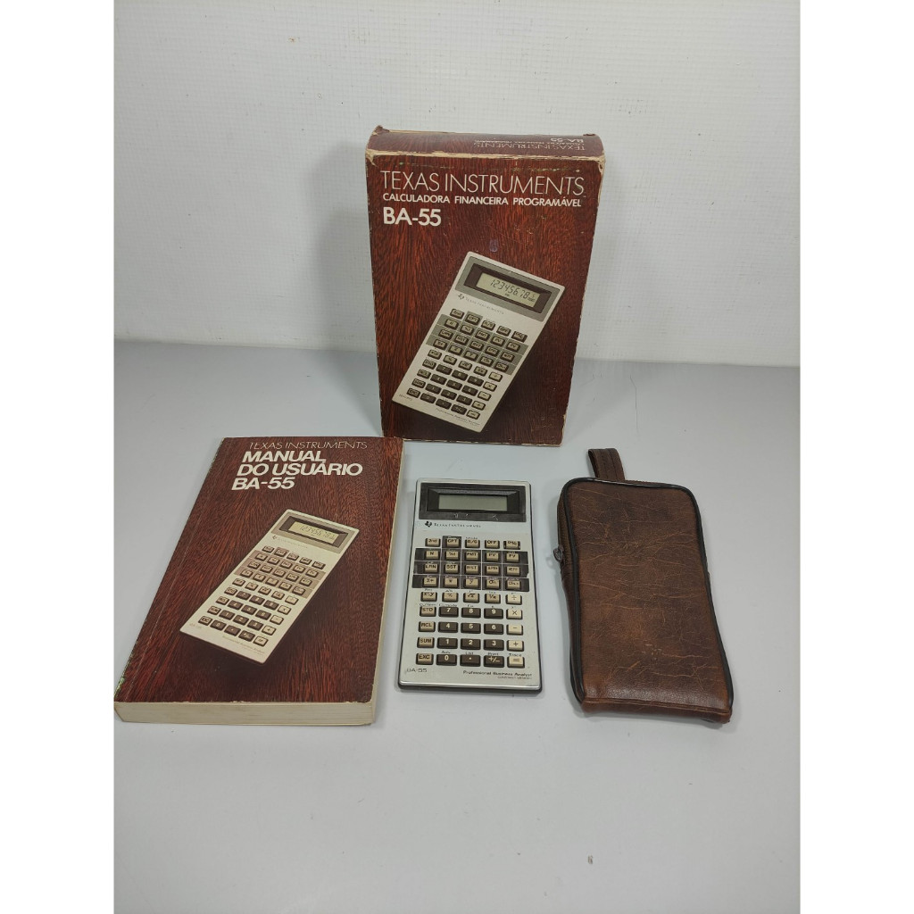Calculadora Texas Instruments Ba-55 Na Caixa Funciona Tl5 Cinza (Usado ...