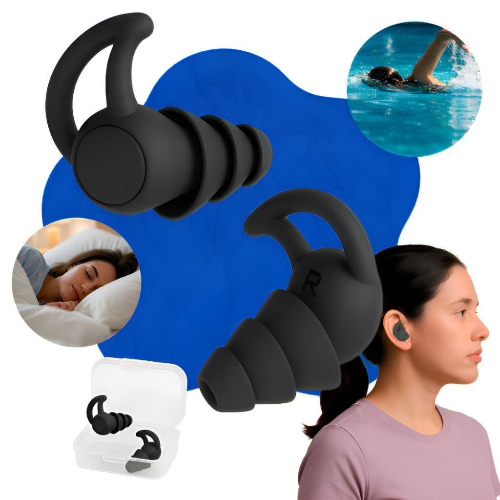 Protetor Auricular Tampão De Ouvido para Dormir Natação Leitura ...