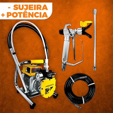 Máquina de Pintura Airless Menegotti MMA1600 1600W Diafragma para Tintas Acrílicas e Vernizes