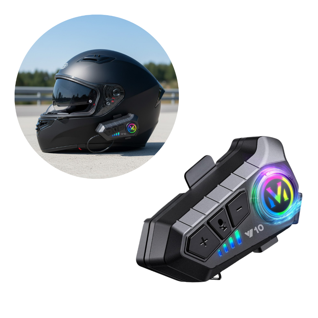 Intercomunicador para Capacete de Moto com Controle de Voz e Microfone ...
