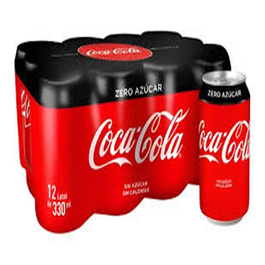 Pack Refrigerante Zero Açúcar Coca Cola Lata 12 Unidades 350ml Cada ...