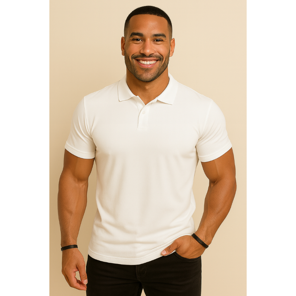 Camisa Gola Polo Masculina Branca De Malha Fria - Não Amassa | Shopee ...