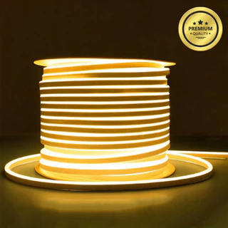 11 a 20 metros - Mangueira Fita LED Neon Flex Premium Branco Quente / Frio + Rabicho