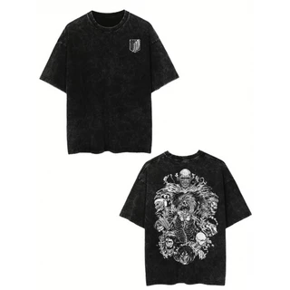 Camisa camiseta básica streetwea "Attack on Titan Giants"