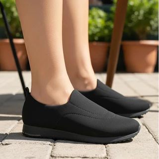 Tênis Usaflex Slip On em Elastano Conforto e Praticidade em Oferta na Shopee
