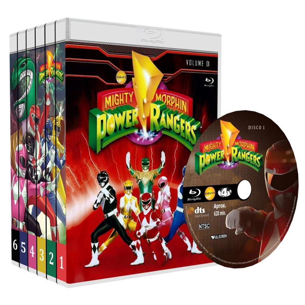 Blu-ray Power Rangers Mighty Morphin - Edição completa em bluray ...