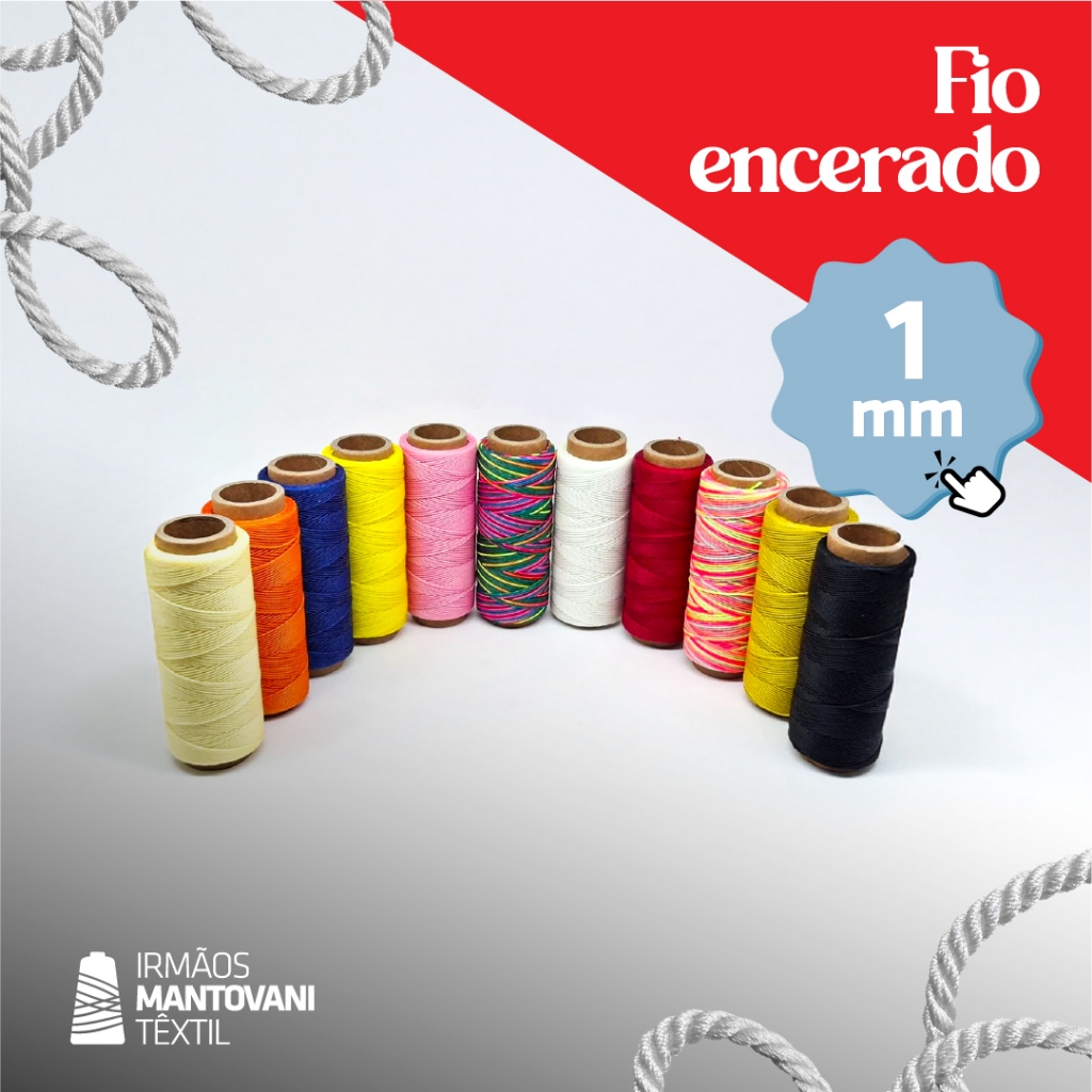 Fio Encerado 1mm – 100m por Rolo | Pulseiras, Bijuterias, Artesanato ...