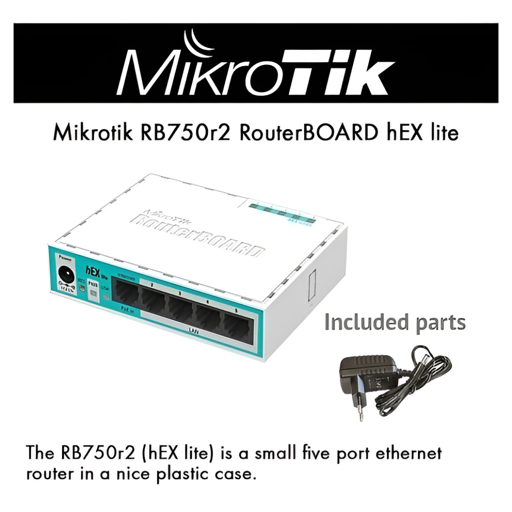 Routerboard Mikrotik Rb750r2 Hex Lite | Shopee Brasil