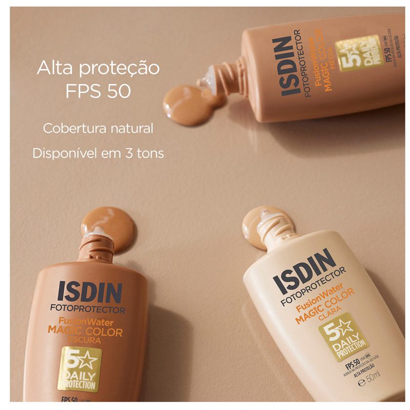 ISDIN Protetor Solar Facial Fusion Water 5 Stars | Shopee Brasil