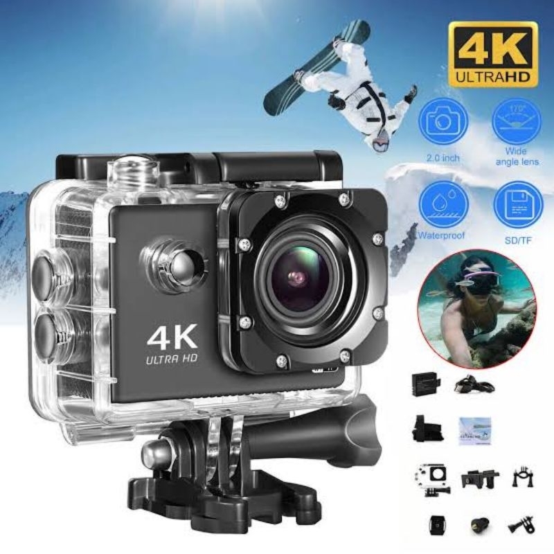 Camera Filmadora 4K à Prova d'água Subaquática de 30M com EIS, Câmera ...