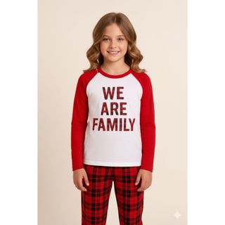 Pijama Longo Infantil Menina Family Pijama Manga Longa Confortável Estampado Inverno Mãe e Filha em Oferta na Shopee