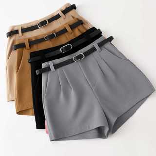 KIT 2  Short Feminino Alfaiataria ZA Social com Cinto cintura alta com bolso tendência Promoção