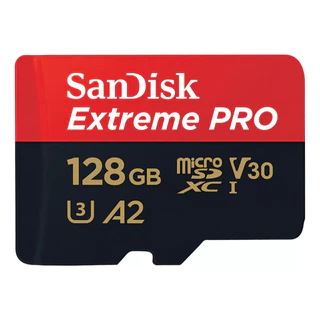 Cartão Memória Sandisk 128gb Microsd Extreme Pro C/adaptador