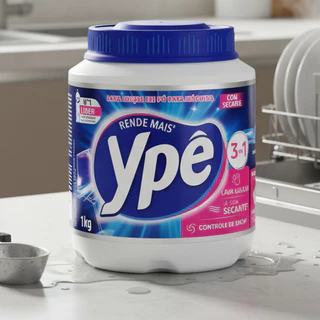 Detergente Lava Louças Ypê em pó 1Kg ou 450g Máquina Escolha a Quantidade