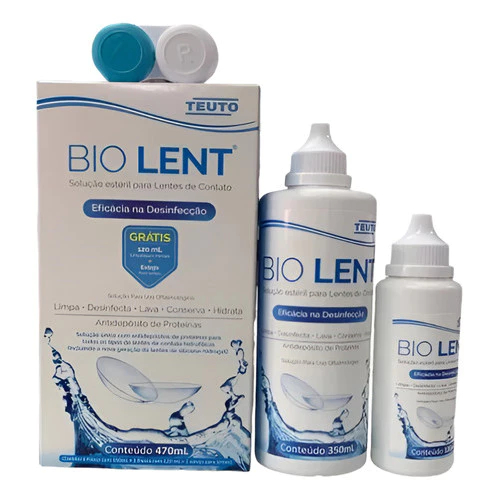 Kit Solução para Lentes Bio Lent 350ml ganhe +120ml | Shopee Brasil