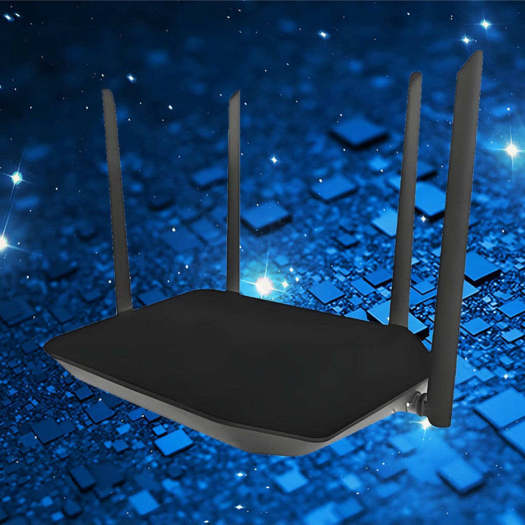 Roteador Sem Fio 4 Antenas Externas Rede Wireless 300Mbps Wi-FI AP ...