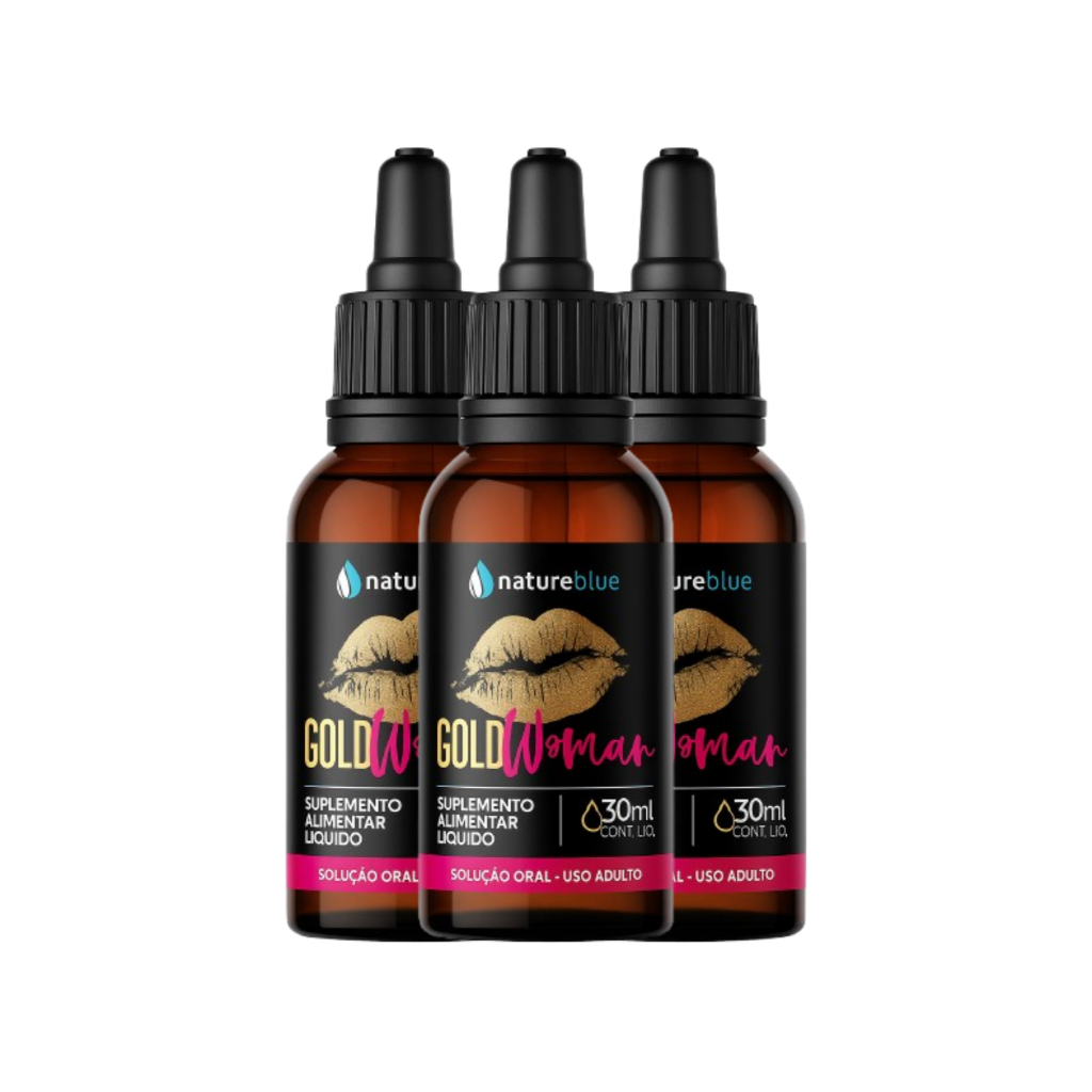 3 Estimulante Feminino Efeito Imediato Gotas - Goldwoman 30ml Original ...