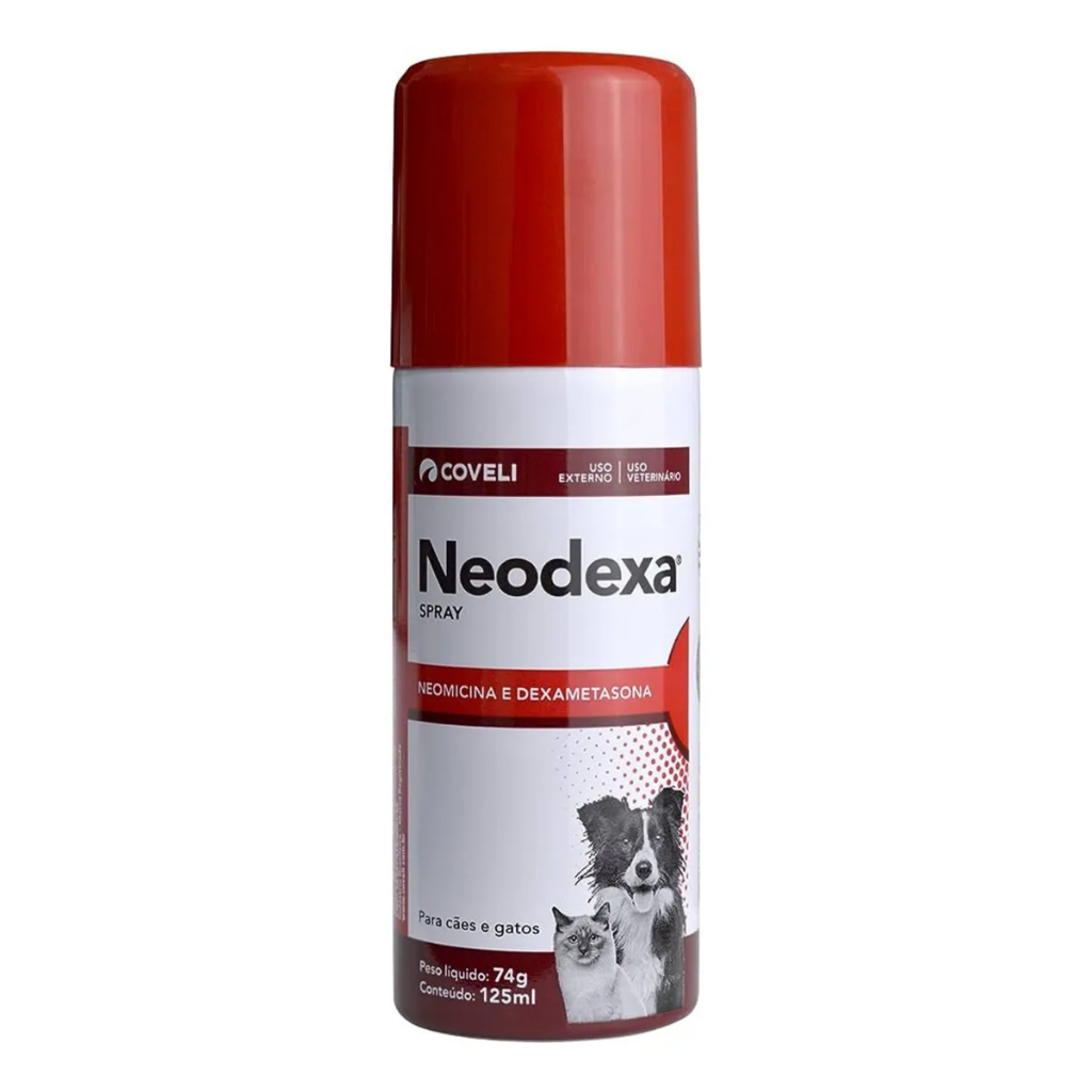 Neodexa Spray Cães e Gatos 125ml/74g Coveli | Shopee Brasil