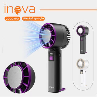 Inova 100 Modos De Ventilador Portátil mini Pequeno Dobrável digital De Escritório Presente 2000mah