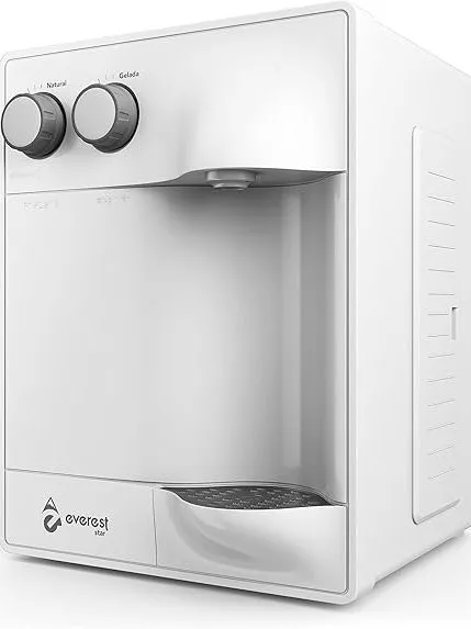 Filtro Purificador de Água Gelada Refrigerado com Compressor Soft Everest Slim Branco
