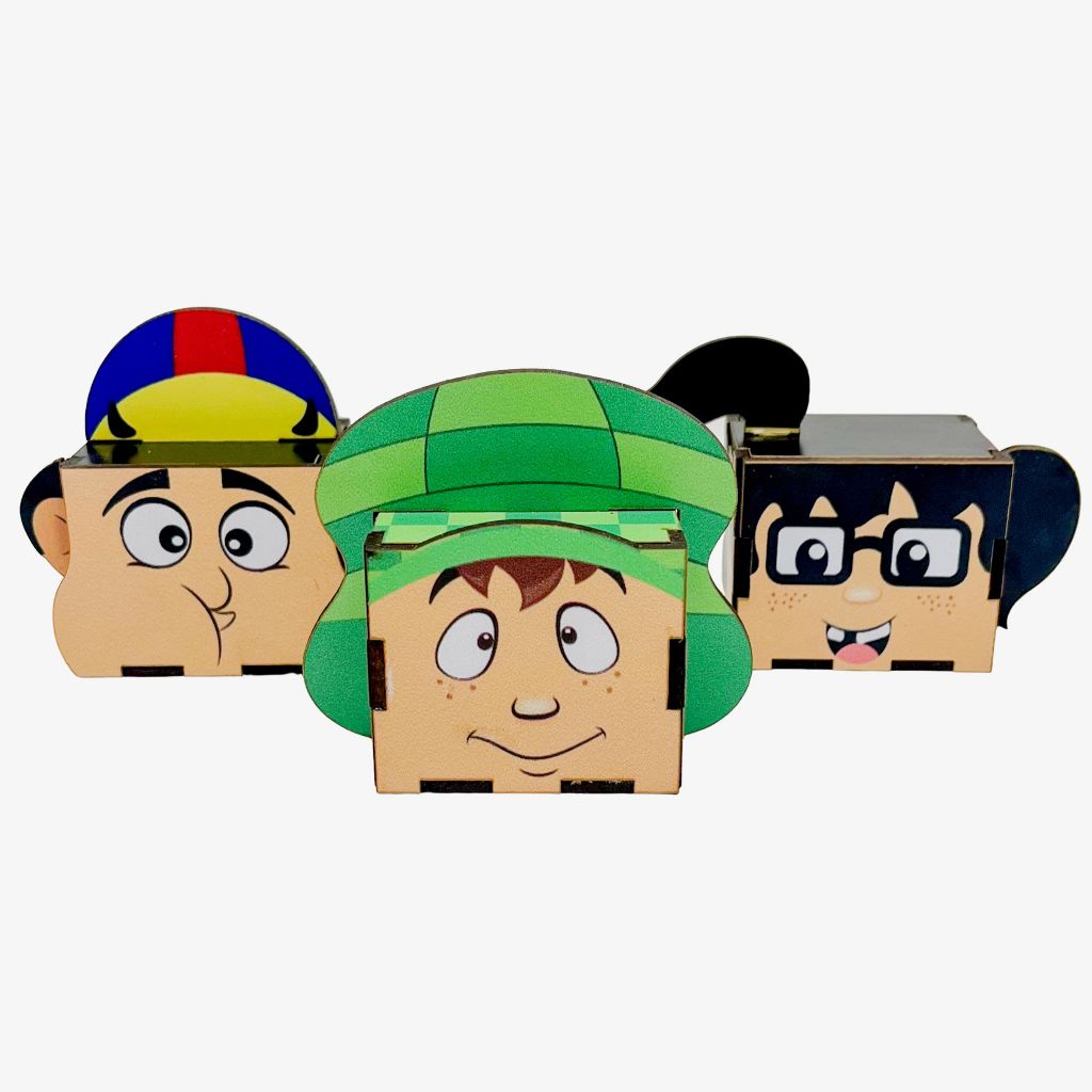 5/10/15/20PCS Mini Cubos Turma do Chaves em MDF - Lembrancinha Porta ...