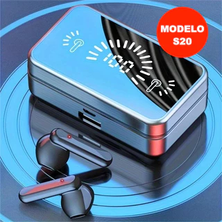 Fone De Ouvido Bluetooth TWS S20/M10 Alto Espelho 5.2 Sem Fio Com Estéreo Binaural Touch HIFI