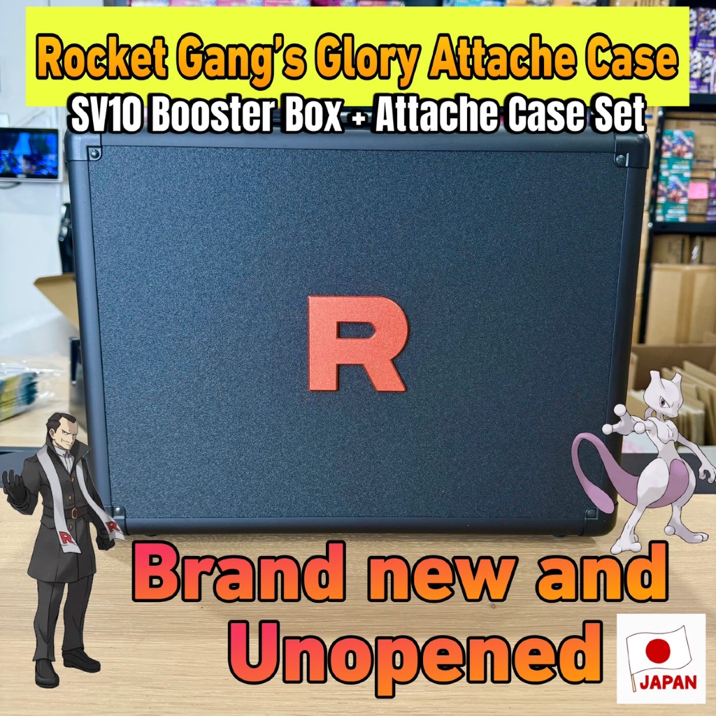 Pokmon TCG [Japo] Scarlet & Violet SV10 The Glory of Team Rocket Booster  Box + Conjunto De Estojo De Fixao | Shopee Brasil