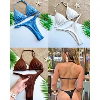 Biquini fita fio cortininha dental marquinha de fita com regulagem em Oferta na Shopee