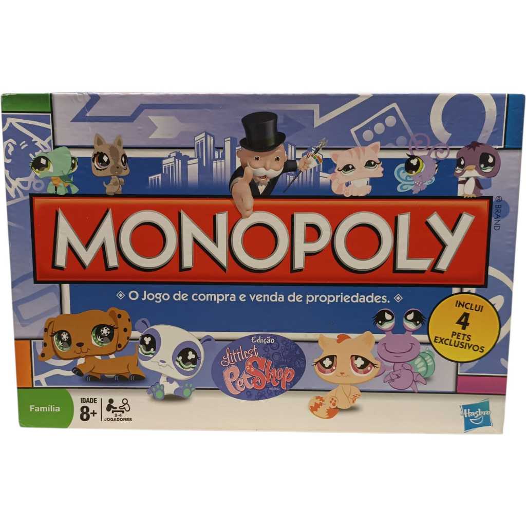 Figurine Littlest Pet Shop (LPS) Cochon #87 / #305 - Version Monopoly Hasbro - Occasion