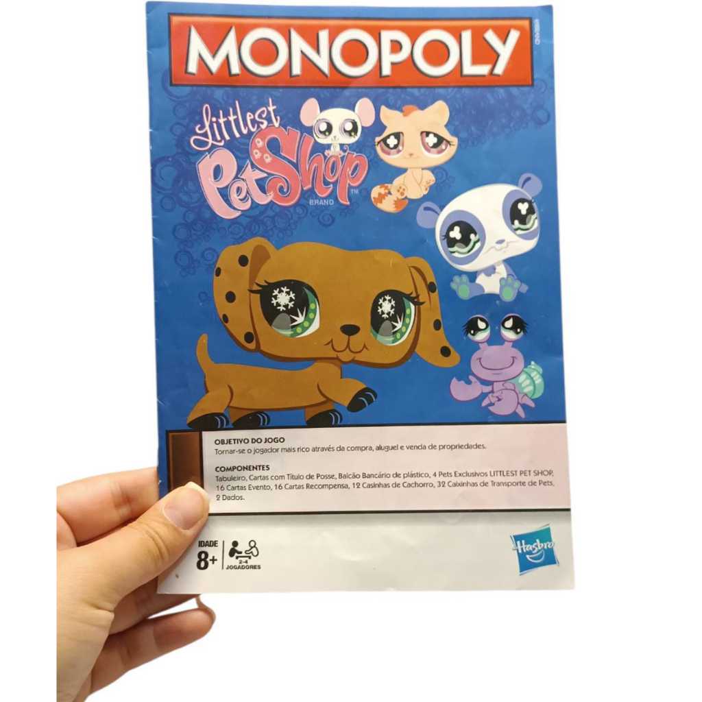 Jogo Monopoly Littlest Petshop Lps Raro Completo Original (Usado