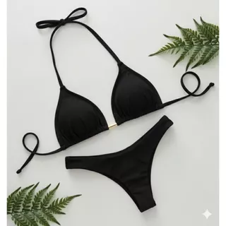 Biquíni Fio Duplo Cortininha Calcinha Asa Delta PROMOÇÃO em Oferta na Shopee