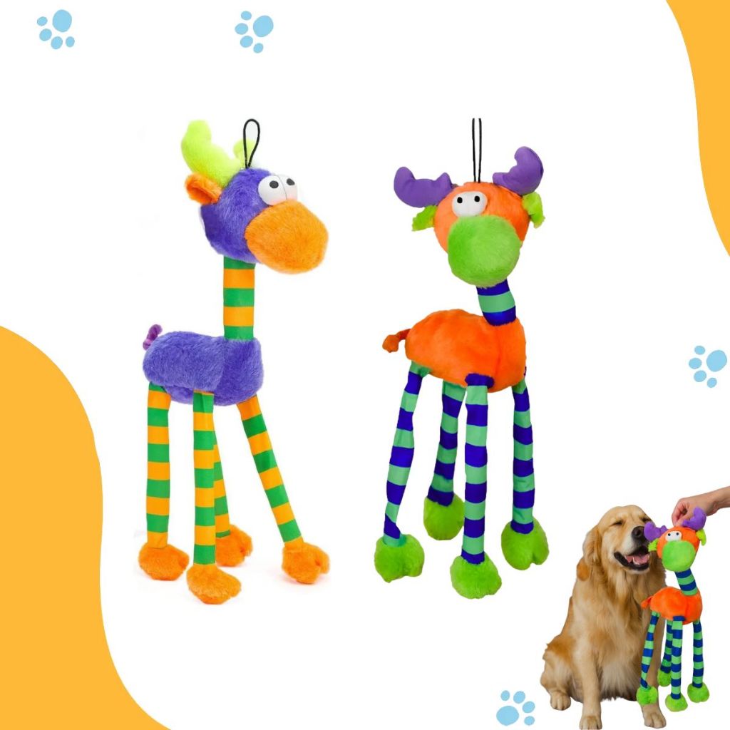 Brinquedo para Cachorro Pelúcia Alce Sonoro 50cm Savana Pet | Shopee Brasil