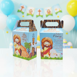 Até 30un Caixinhas Maleta Surpresa Maletinha / lembrancinha - Páscoa Jesus em Oferta na Shopee
