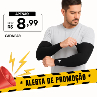 Par Manguito Proteção Solar UV50+ Segunda Pele Mangote Vôlei