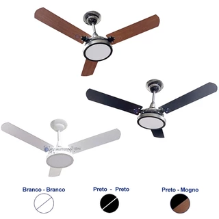 Ventilador De Teto Com Luminária Led Com 3 Pás 127v ou 220v Econômico Moderno