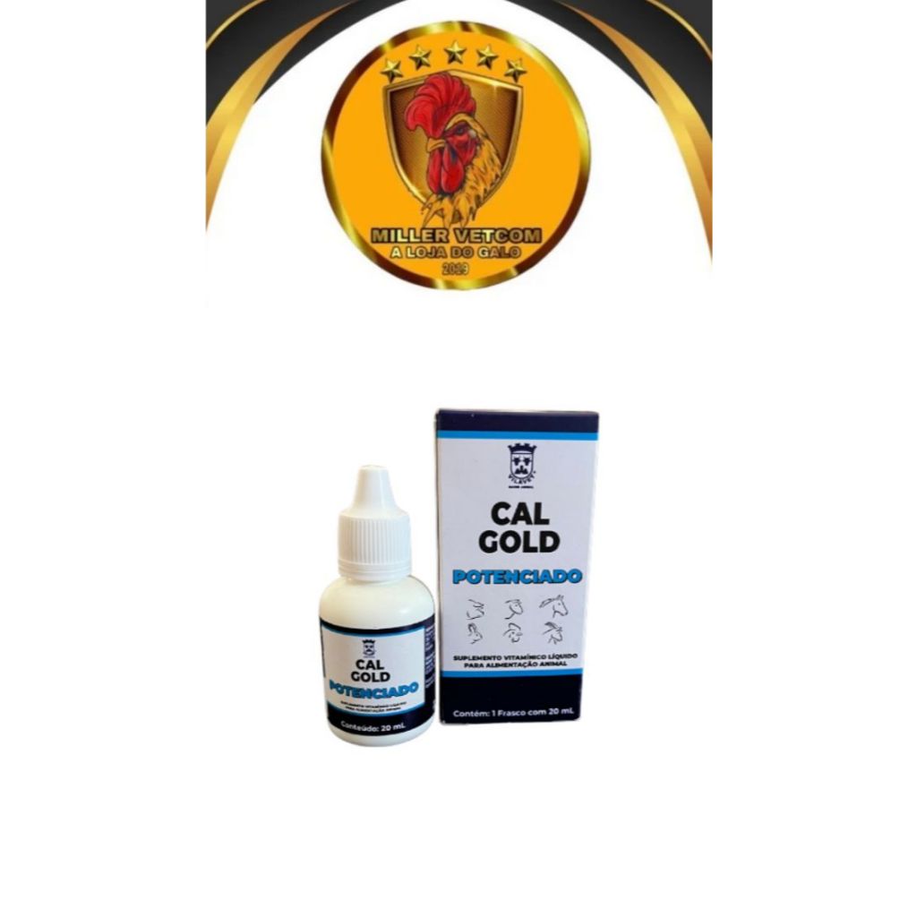 CAL GOLD POTENCIADO 20ML – Suplemento Vitamínico Líquido | Shopee Brasil