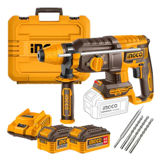 Martelete Combinado INGCO - 26mm 2,5j 2x Baterias 20V 4Ah SDS PLUS- Crhli202682-9 - Ingco Brasil em Oferta na Shopee