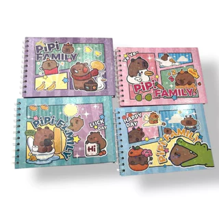 kit com dois Livros de Colorir Capivaras de Capa Dura Com 48 Folhas Para Pintar em Oferta na Shopee