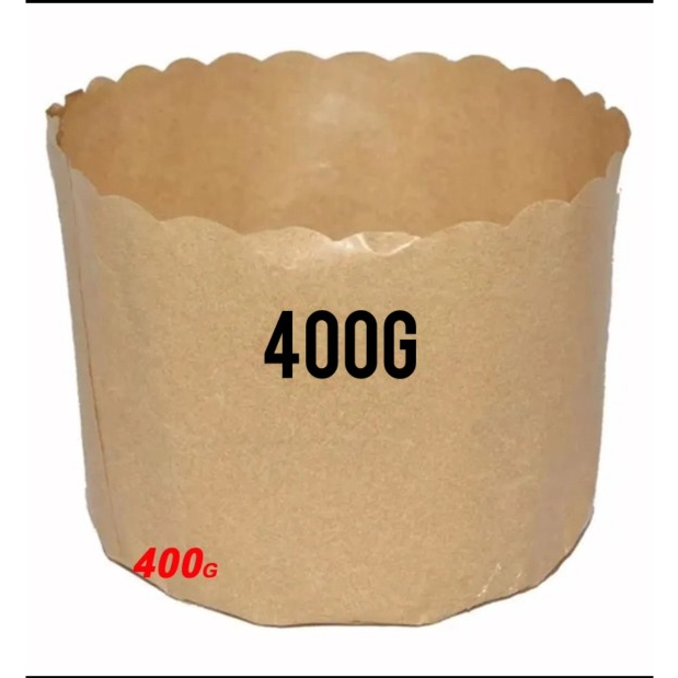 FORMA DE PANETONE 400G PAPEL KRAFT PARA ASSAR C/10