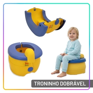 Troninho Portátil Dobrável 2 em 1 Assento Redutor Infantil Desfralde Privadinha Viagem Toki Baby em Oferta na Shopee