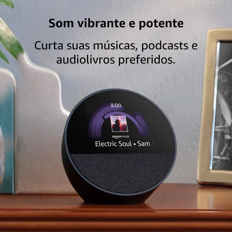 Alexa Echo Spot Amazon Smart Original (Geração Mais Recente