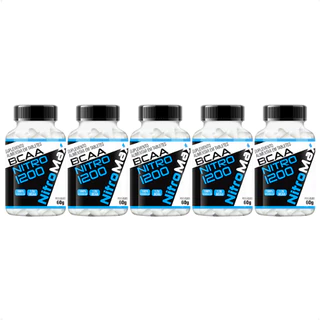 Kit 5 Nitro BCAA 1200mg - Nitro Max