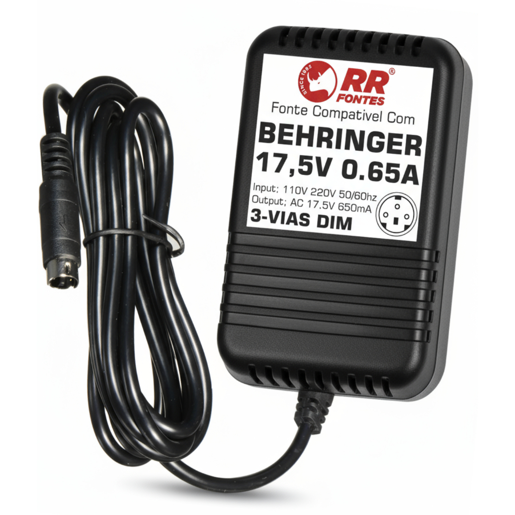 Fonte Ac 17,5v Para Mesa Mixer Behringer Xenyx MX602A XENYX 502
