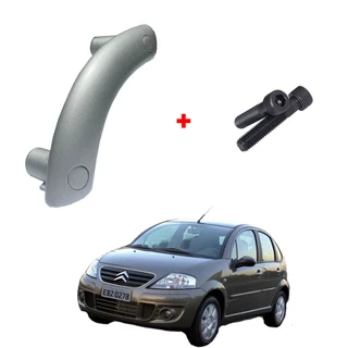Maçaneta Puxador Porta Interna Citroen C3 2003 a 2012 Alça Alavanca