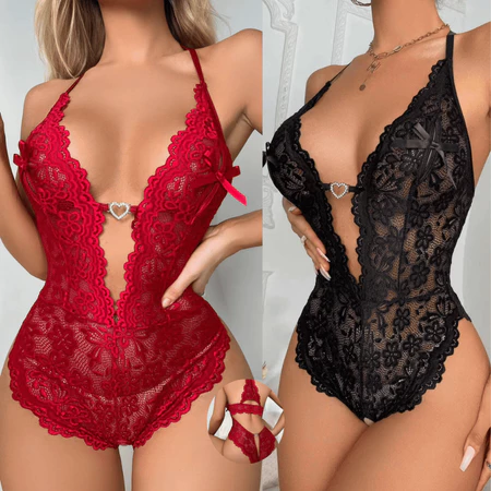 Body Lingerie Renda Luxo Original - Coleção Boutique Sensual