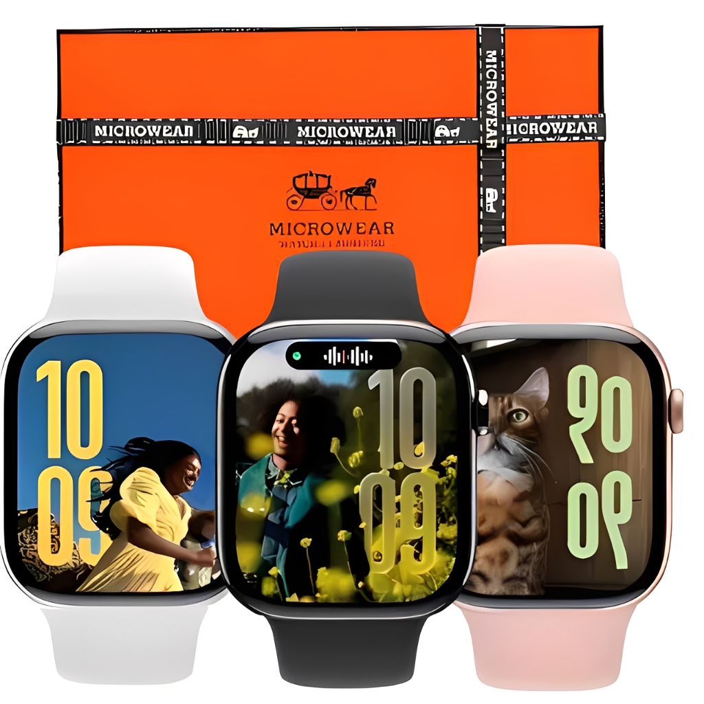 Relógio Smartwatch W11 Mini PRO Tela AMOLED Microwear 41mm CHAT GPT Série 10 Lançamento 2025
