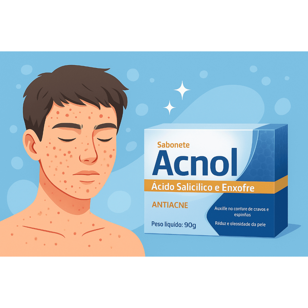Sabonete Acnol com Ácido Salicílico e Enxofre 