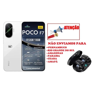 XIAOMI POCO F7 512 GB 12 RAM VERÇÃO GLOBAL + BRINDE NAO ENVIAMOS-PE-RS-AM-PB-CE-AP